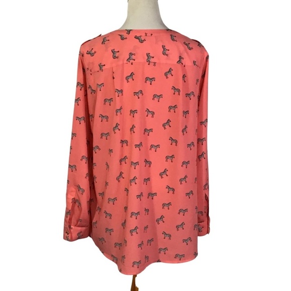 🧨Charter Club - Fun Zebra Print Blouse - 0X & XL - Picture 4 of 6